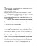Analyse de pratique: prise de rendez vous avec un médecin, et planification d‘un pansement
