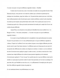 Dissertation Sur La Citation De Stendhal J Ai Assez Vecu Pour Voir Que La Difference Engendre La Haine Documents Gratuits Valtmtclol Dissertation Sur La Citation De Stendhal J Ai Assez Vecu Pour Voir Que La Difference Engendre La Haine Documents Gratuits Valtmtclol