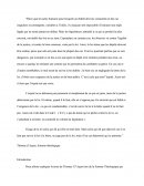 Explication D'un Texte De Thomas D'Aquin, Somme Théologique