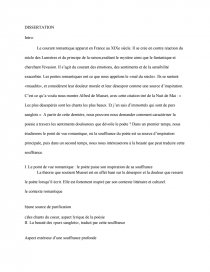 Dissertation Sur La Poesie La Nuit De Mai De Musset Comment Caracteriser La Poesie A Travers Les Sentiments Douloureux Que Devoile Le Poete Documents Gratuits Dissertation