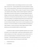 Les problèmes de l'emploi
