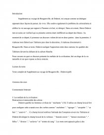 dissertation le supplément au voyage de bougainville dissertation le supplément au voyage de bougainville
