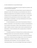 Dissertation: Le Conseil Constitutionnel Est-il Un Gouvernement Des Juges?