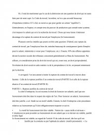 La Rupture Du Contrat De Travail En Droit Marocain Note De