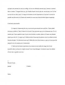 Rapport De Stage Ecole Maternelle Exemple