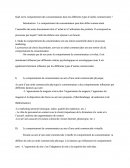 Quel est le comportement des consommateurs dans les différents types d’unités commerciales ?