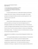 Qu'est-ce que le développement durable ?