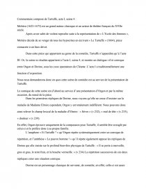 tartuffe résumé par acte