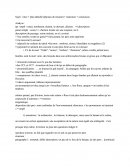 Prise de notes d'une partie de commentaire de texte