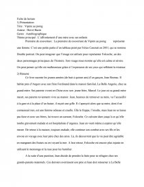 dissertation vipère au poing dissertation vipère au poing