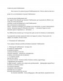 Contenu du projet d'établissement