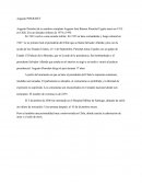 Augusto Pinochet Courte Biographie (document en espagnol)