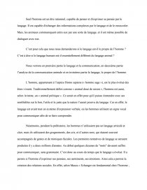 Dissertation De Philosophie Sur Le Langage