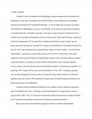 Commentaire De Texte : "une Dissolution Monarchique" De Rousseau, 1997