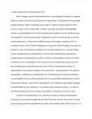 Dissertation Sur La Faute, Fondement De La Responsabilité Civile