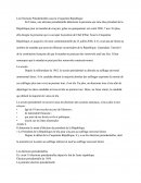 Les Elections Présidentielles sous la Cinquième République