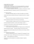 Fiche de droit des affaires