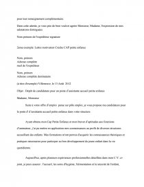 Lettre De Motivation Pour Un Contrat De Professionnalisation