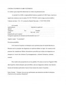 Contrat de prestataire extérieur