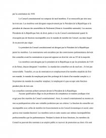 Dissertation le parlement et le conseil constitutionnel nomination