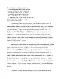 Dissertation la mort et le bucheron commentaire