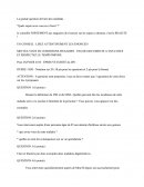 Quels sujets avez-vous eu à l'écrit ?