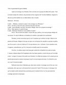 Marivaux, Le Jeu De L'amour Et Du Hasard, Texte Argumentatif