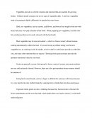Les légumes nous fournissent les vitamines et les minéraux essentiels pour que notre corps grandissent. (Document an anglais).