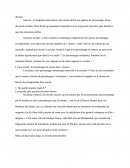 Dissertation sur le Personnage De Roman