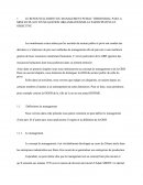 Le renouvellement du management public territorial