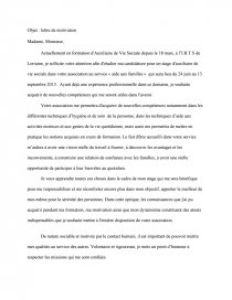 Lettre De Motivation Pour Formation Deaes