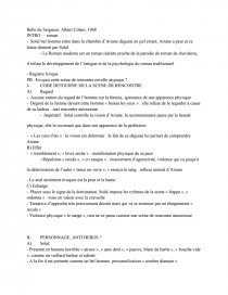 belle du seigneur cohen la rencontre