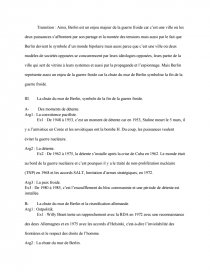 Berlin Au Coeur De La Guerre Froide Dissertation