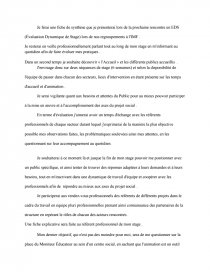 Projet De Stage Moniteur Educateur Note De Recherches Aurelieme1
