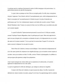 Dissertation sur le sport et la sant l importance du sport