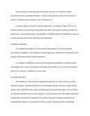 Conditions de diplôme