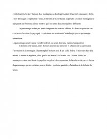 Dissertation sur le voyageur contemplant une mer de nuages