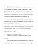 Economie Générale, étude d'un document sur le marché