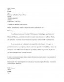 Exemple de Lettre de Motivation: recherche d’un emploi d’été pour les mois de juillet et août 2011