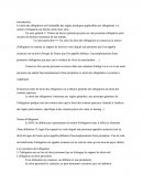 Droit des Obligations