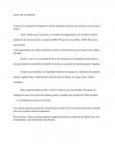 Note Synthese Chocolaterie Goudin