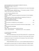 Fiche Descriptive de situation de communication: SMTL (Société Martiniquaise Transit Litée) filiale du groupe SAGA