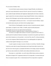 W Ou Le Souvenir D Enfance De Perec Dissertation Dissertation