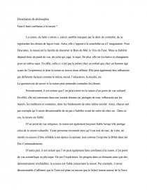 Dissertation sur la raison philosophie
