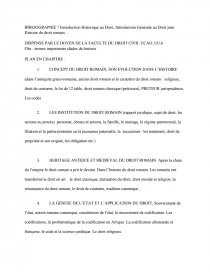 Dissertation le droit romain