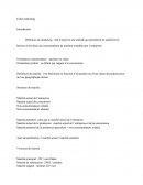 Fiche marketing