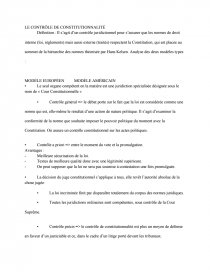 Le Controle De Constitutionnalite Dissertation Dissertation