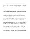 Notes concernant la poesie " Nuit de decembre " D'Alfred de Musset