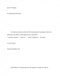 Lezard Lettre Type Pedo