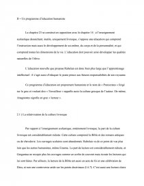 L Education Ideale Selon Rabelais Dissertation Lrnt1011